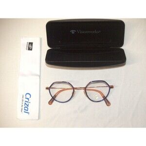 Lafont Issy & La Declic 7111 47/24-136 Women’s Blue/Rose Gold Eyeglasses A2842